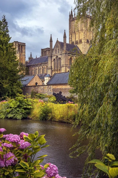 Catedral de Wells, Somerset, Inglaterra — Fotografia de Stock