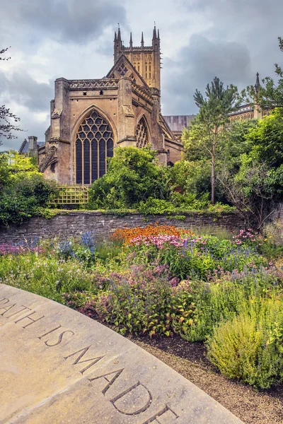 Catedral de Wells, Somerset, Inglaterra — Foto de Stock