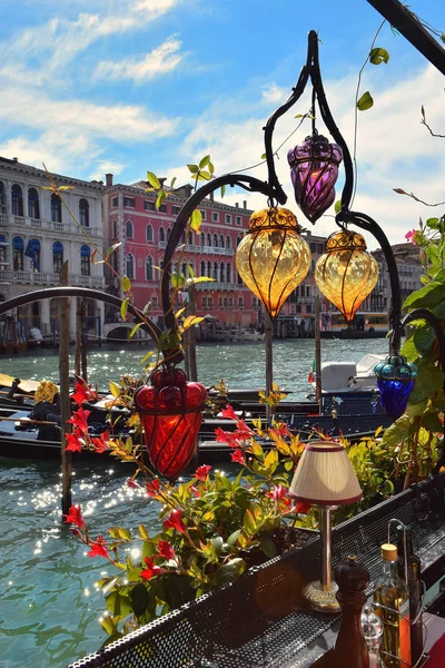 Vedere spre Marele Canal din Veneția, Italia — Fotografie, imagine de stoc