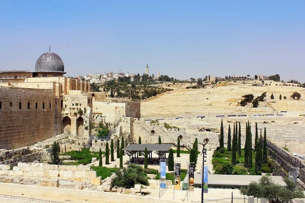 Archeologisch park in de buurt van de muren van Jeruzalem, Israël — Stockfoto