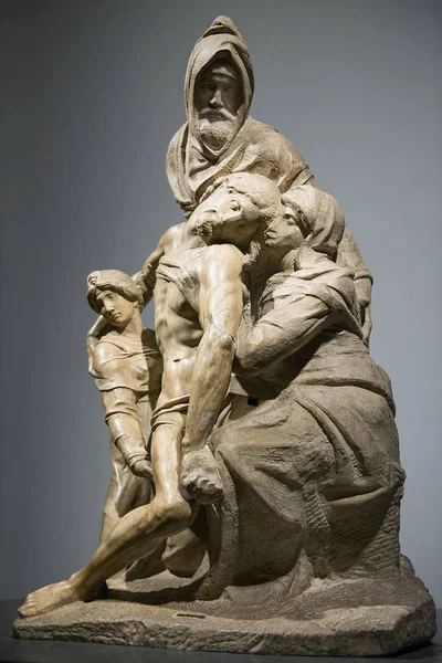 미켈란젤로의 피에타 , Museo dellOpera del Duomo, Florence — 스톡 사진