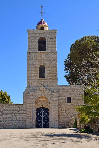 Glockenturm des griechisch-orthodoxen Klosters, Berg Tabor, israel — Stockfoto