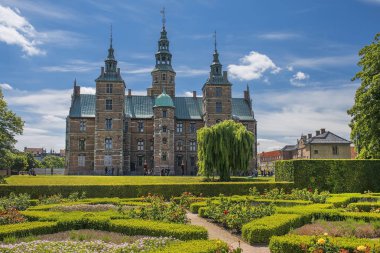Rosenborg Kalesi ve park merkezi Kopenhag, Danimarka