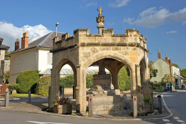 Marknaden korset, Cheddar village, Somerset, Storbritannien — Stockfoto