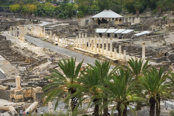 Wykopaliska archeologiczne, Beit Shean, Izrael — Zdjęcie stockowe