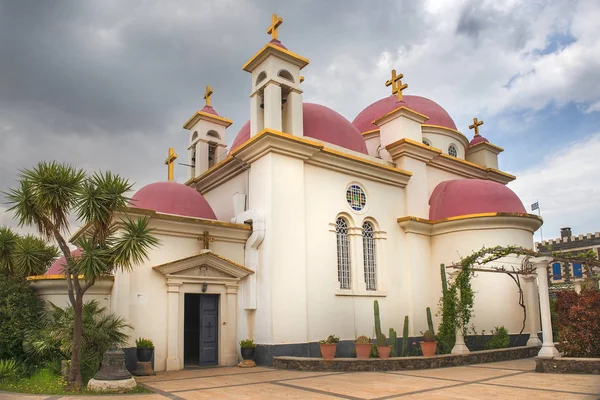 Iglesia Ortodoxa Griega De Los Doce Apóstoles En Capernaum, Israel — Foto de Stock