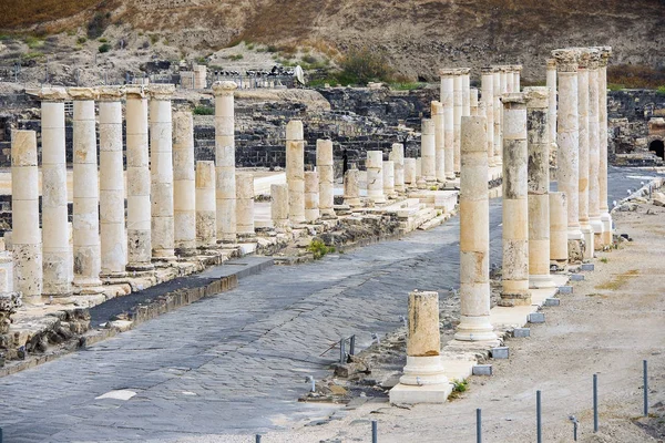 Archaeological site, Beit Shean, Israel — Stock Photo, Image