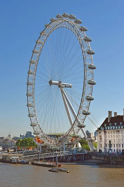 Olho de Londres em Londres, Inglaterra — Fotografia de Stock
