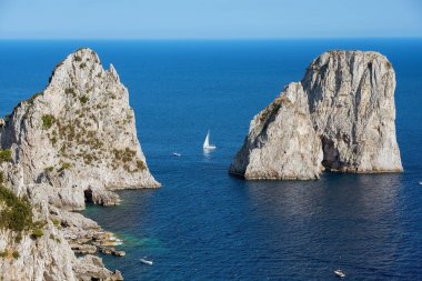 Capri Adası, Campania bölgesinde, İtalya