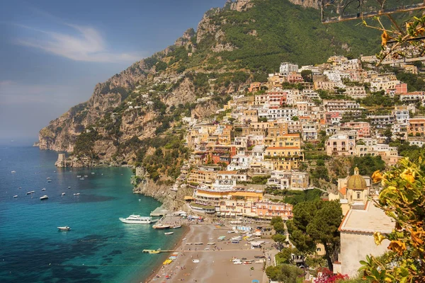 Positano, Amalfi pobřeží, Kampánie, Itálie — Stock fotografie