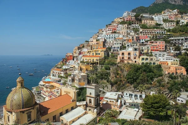 Vista de Positano, Costa Amalfitana, região da Campânia, Itália — Fotografia de Stock