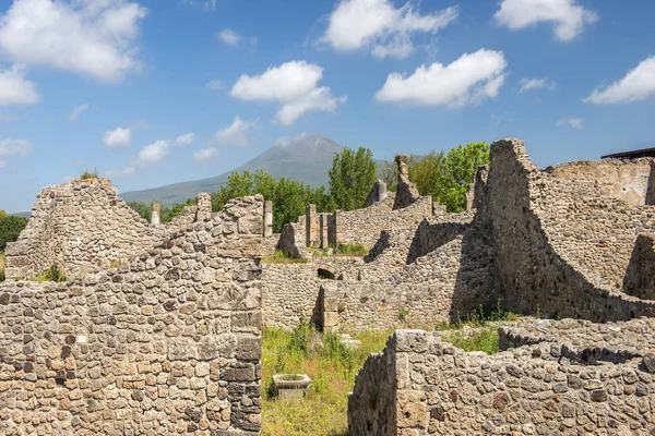 Ruinas Pompeya, Patrimonio de la Humanidad por la UNESCO, Campania, Italia — Foto de Stock