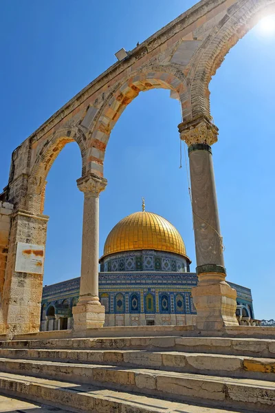 Klippdomen på Tempelberget, Jerusalem — Stockfoto