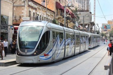 Cityscape Kudüs'ün Yafa yolun