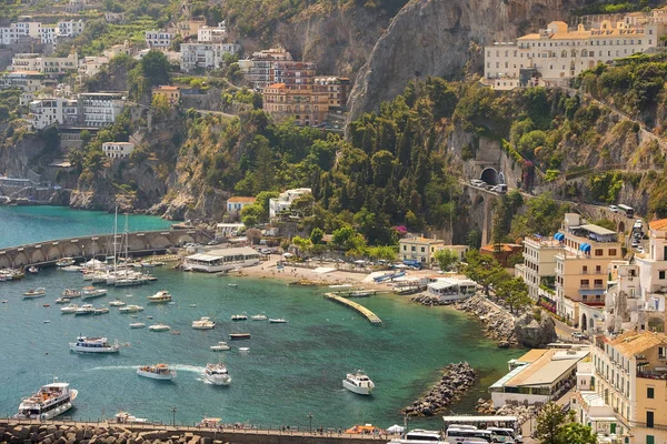 Amalfi, záliv Salerno, Itálie — Stock fotografie