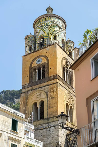Bell tower of Amalfis katedral, Amalfi, Italien — Stockfoto