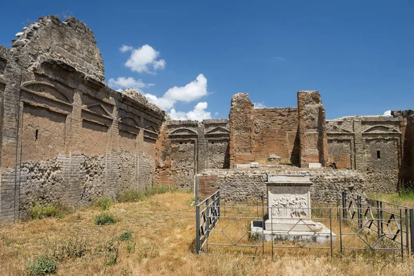 Περιφέρεια Καμπανίας ερείπια, μνημείο παγκόσμιας κληρονομιάς της UNESCO, Πομπηία, Ιταλία — Φωτογραφία Αρχείου