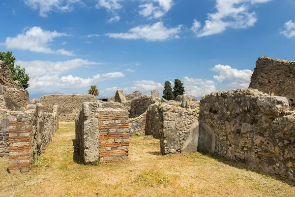 Pompei'nin kalıntıları, Unesco Dünya Mirası, Campania bölgesinde, İtalya — Stok fotoğraf