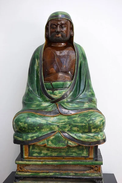 Sentado Bodhidharma, ming dynasty, Victoria and Albert Museum, Londres — Fotografia de Stock