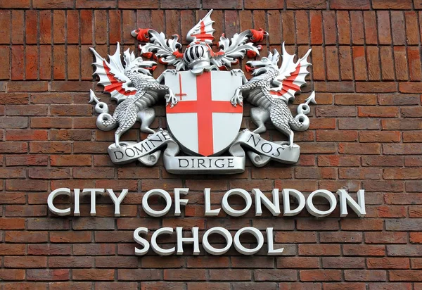 Coat of arms of the City of London School — Stock Photo, Image