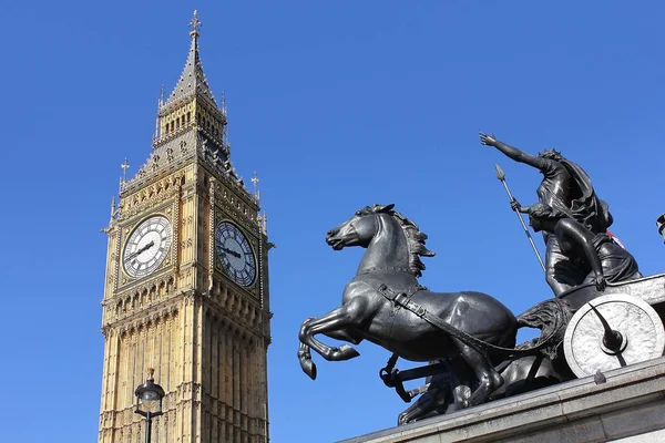 Weergave van de Big Ben, London, Verenigd Koninkrijk — Stockfoto