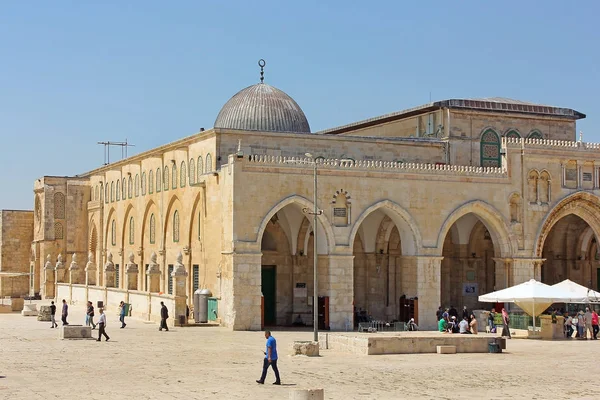アル アクサ モスク寺院の台紙, エルサレム, イスラエル国で — ストック写真