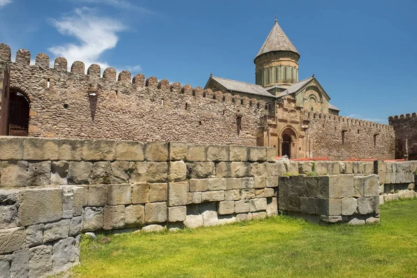 Mtskheta, Georgia 'daki Svetitskhoveli Katedrali — Stok fotoğraf