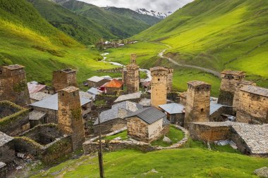 köy Ushguli üst Svaneti, Gürcistan