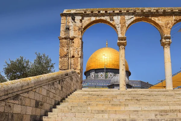 耶路撒冷圣殿山的岩石圆顶 — 图库照片