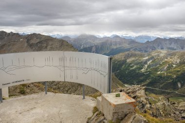 Panorama la chenalette - dağ tepeleri Haritası