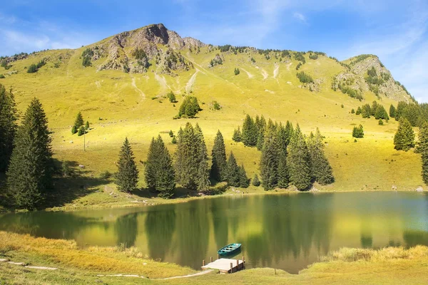 Paisajes pastorales en los Alpes suizos —  Fotos de Stock