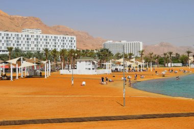 tatilcilerin ve turistler Dead Sea, İsrail banyo yapma