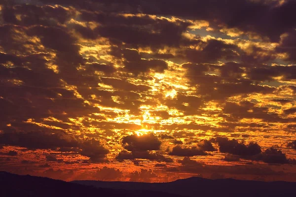 Beautiful sunset over Cana of Galilee, Israel — Stock Photo, Image