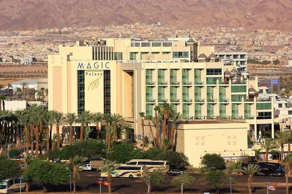 Hotel Magic Palace w popularnym kurorcie - Eilat, Ejlat, Izrael — Zdjęcie stockowe