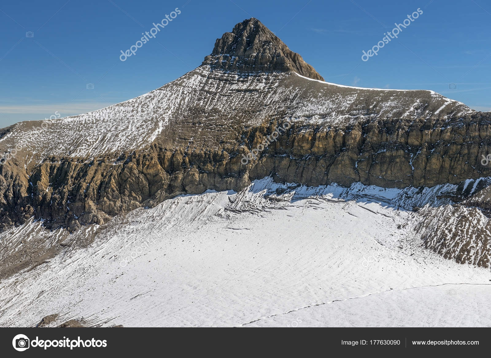 Crête Montagne Oldenhorn Dans Ouest Des Alpes Bernoises
