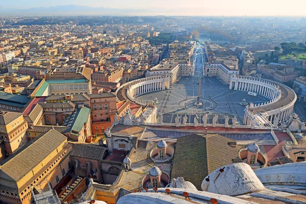 Vista Panoramica Della Città Vecchia Piazza San Pietro Dall Alto — Foto Stock