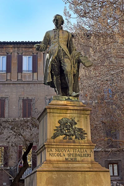 Monument Voor Nicola Spedalieri Een Italiaans Priester Theoloog Filosoof Rome — Stockfoto