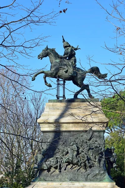 Ιππική Μνημείο Του Anita Garibaldi Ήταν Σύζυγος Και Σύντροφος Όπλων — Φωτογραφία Αρχείου