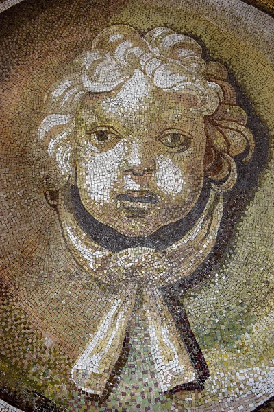 Vatikán Řím Itálie Ledna Mozaika Tváří Vnitřní Stěně Kopule Baziliky — Stock fotografie