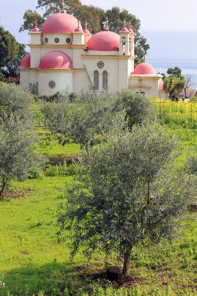 Die Griechisch Orthodoxe Kirche Der Zwölf Apostel Ufer Des Meeres — Stockfoto