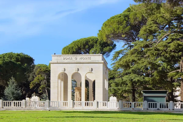 Roma Italia Januari Roma Morte Monumen Untuk Menghormati Patriot Italia — Stok Foto