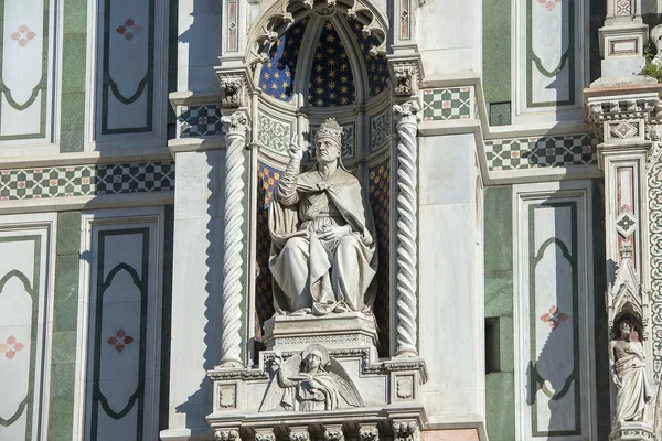 Éléments Décoratifs Façade Cathédrale Santa Maria Del Fiore Duomo Florence — Photo