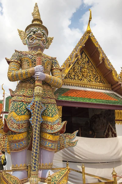 Bangkok Thailand Março 2018 Escultura Yak Gigante Templo Wat Phra — Fotografia de Stock