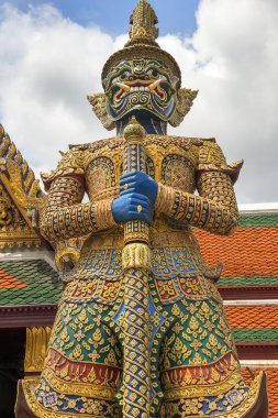 Bangkok, Tayland - 03 Mart 2018: Wat Phra Kaew, Tapınağı Emerald Buda, Bangkok, Tayland