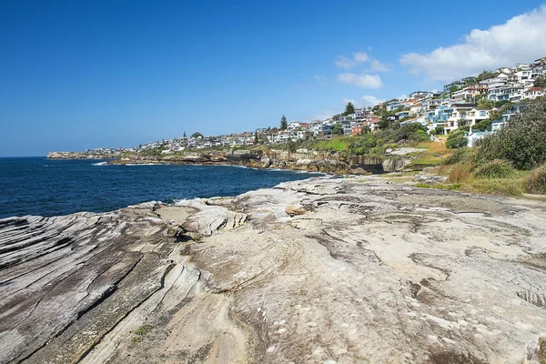 悉尼海滨漫步 从库吉到马鲁布拉的道路 与海洋的景观 澳大利亚 — 图库照片