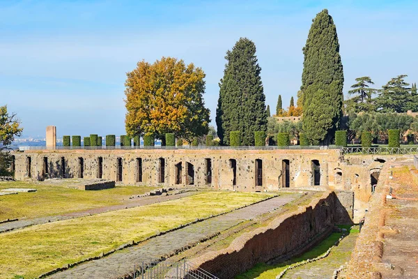 Cento Camerelle Pittoreska Antika Ruiner Villa Adriana Hadrianus Villa Tivoli — Stockfoto