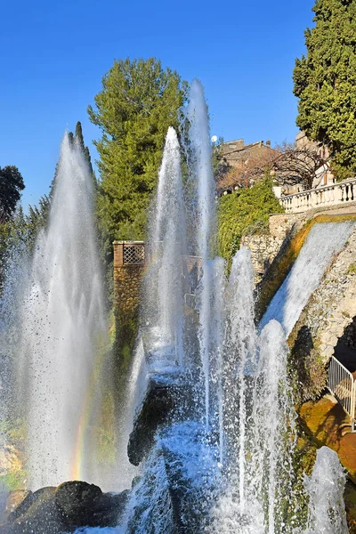 Fuentes Jardín Renacentista Italiano Villa Este Tivoli Italia —  Fotos de Stock