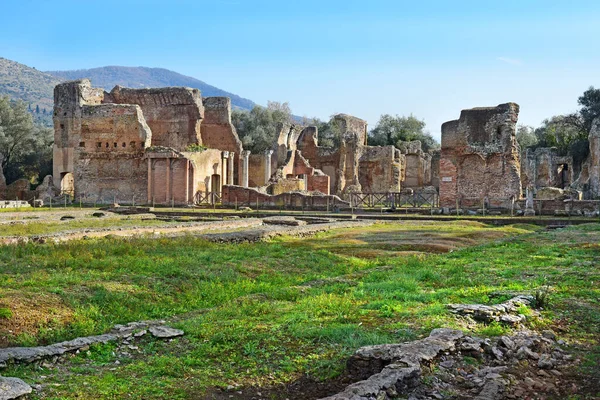 Picturesque Ancient Ruins Villa Adriana Hadrian Villa Tivoli Neighborhood Rome — Stock Photo, Image