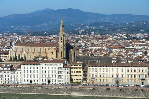 Eski Floransa Nın Muhteşem Manzarası Piazzale Michelangelo Toskana Talya — Stok fotoğraf