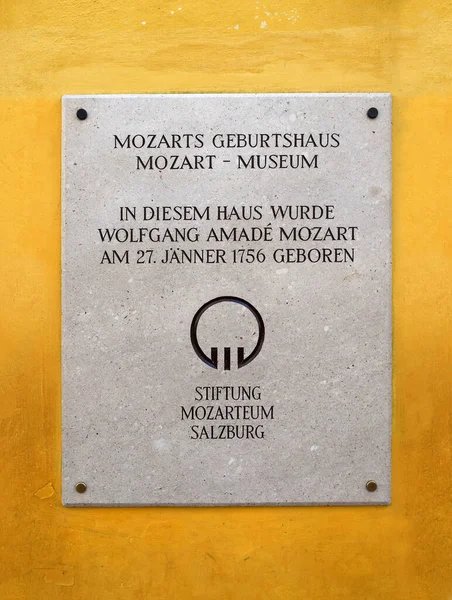 Salzburg Avusturya Mayıs 2019 Getreidegasse Salzburg Wolfgang Amadeus Mozart Doğum — Stok fotoğraf